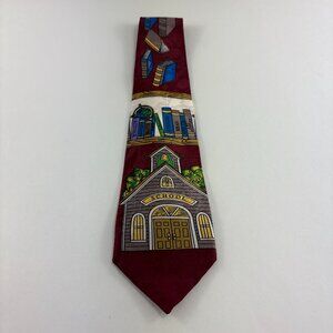 School Collections School Books Men's Tie 4" x 60"
